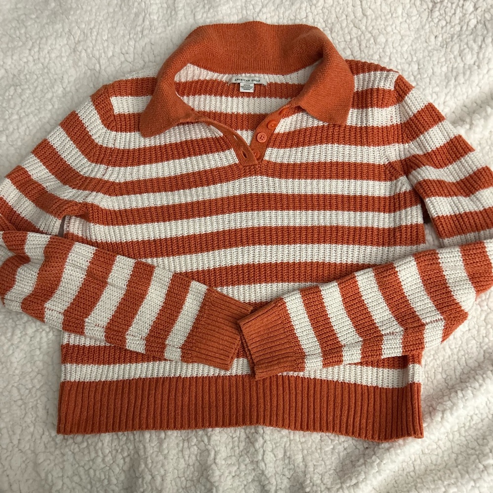 America Eagle rugby crop sweater